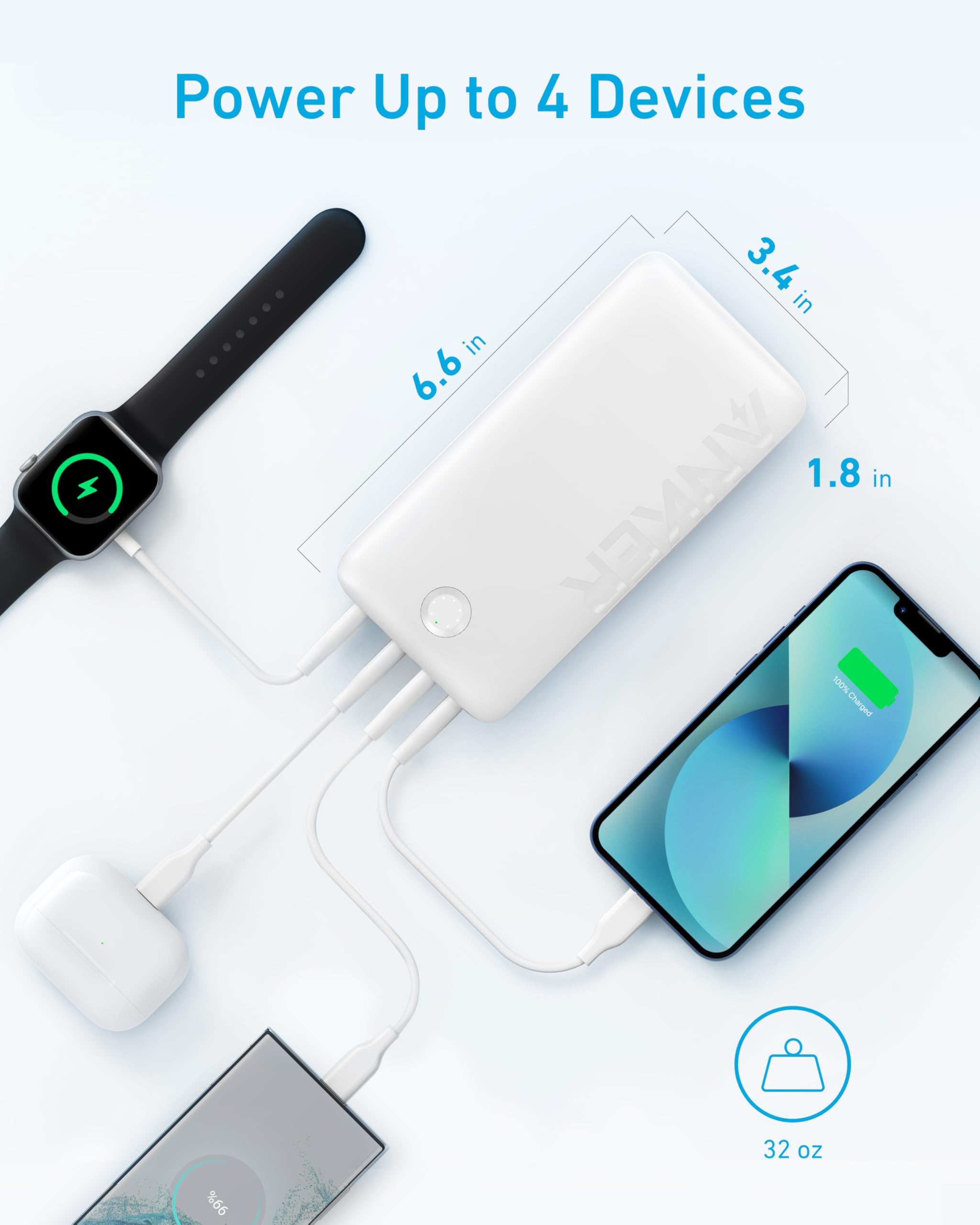 Amazon.com: Anker Portable Charger, Power Bank, 40,000mAh